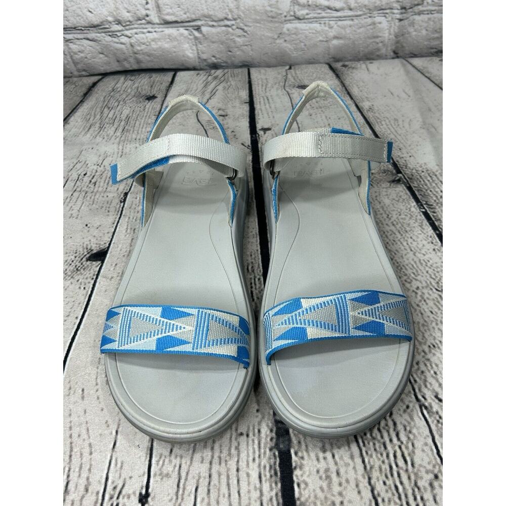 Teva Blue and White Sandals